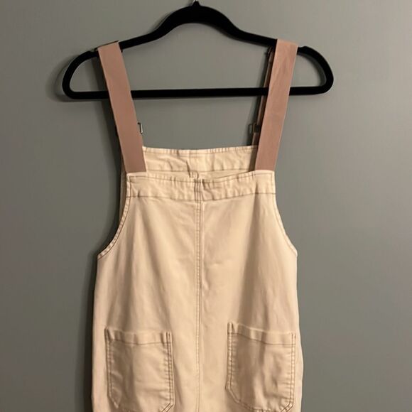 Women’s Small cute neutral overalls creamy beige - Picture 11 of 13